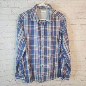 Women's Columbia button-down longsleeve shirt, size Large
